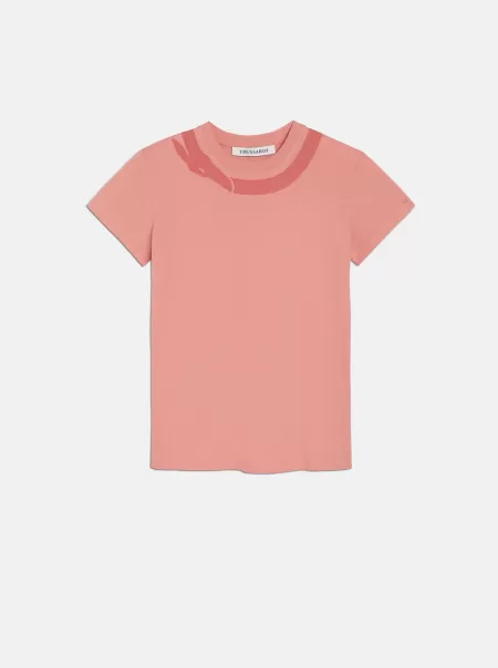 Berry Trussardi T-Shirt Stampa Levriero Donna Negozio Polo E T-Shirts