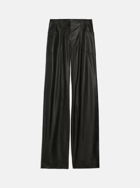 Trussardi Pantalone Similpelle Pantaloni E Shorts Design Donna Black