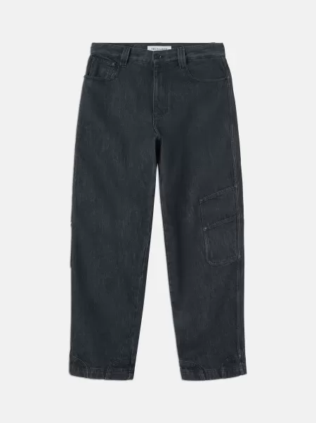 Uomo Black Sand Unico Denim Jeans Cargo Trussardi