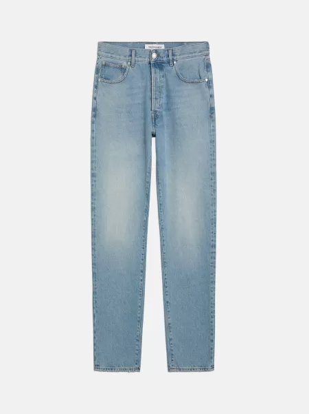 Trussardi Denim Cashmere Blue Raffinato Uomo Jeans Slim Straight