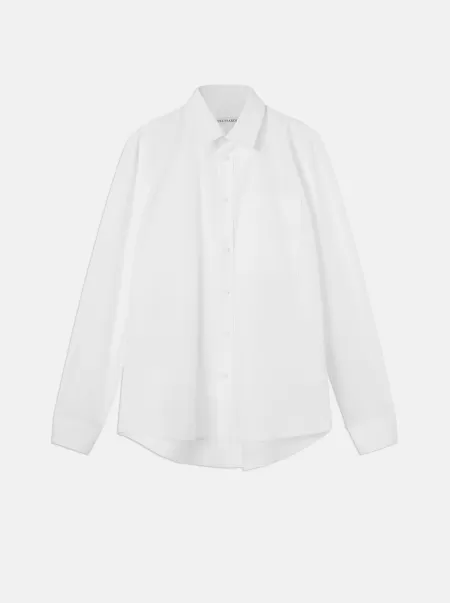 Esclusivo Camicia Popeline Camicie Uomo White Trussardi