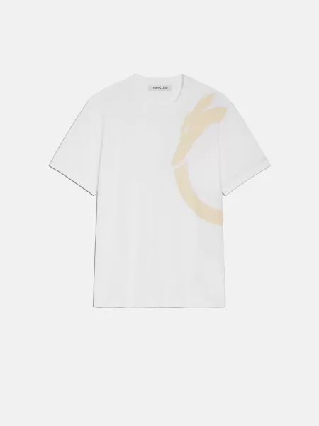 T-Shirt Stampa Levriero T-Shirt E Polo White Prezzo Dell'attività Uomo Trussardi