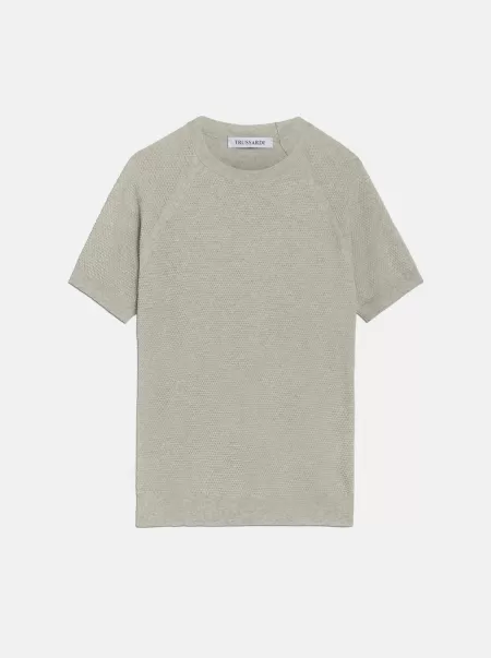 Trussardi Mist Maglieria E Cardigan Qualità Uomo T-Shirt Texturizzata