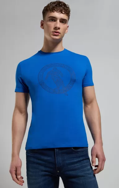 T-Shirt Princess Blue Bikkembergs Uomo T-Shirt Uomo Stampa Keyword