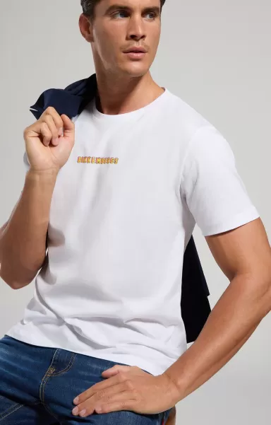 Uomo White T-Shirt Bikkembergs T-Shirt Uomo Stampa Gamer