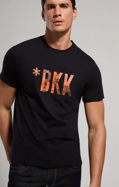 Bikkembergs T-Shirt Uomo Stampata Black T-Shirt Uomo