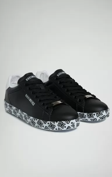 Black/White Sneakers Sneakers Uomo Recoba M Suola Stampata Uomo Bikkembergs