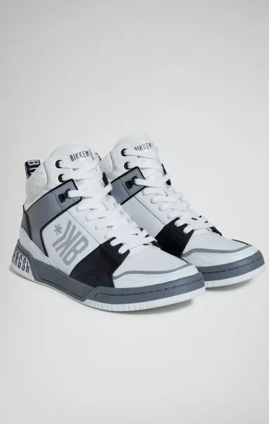 White/Silver/Black Bikkembergs Sneakers Sneakers Uomo Shaq M Holographic Uomo