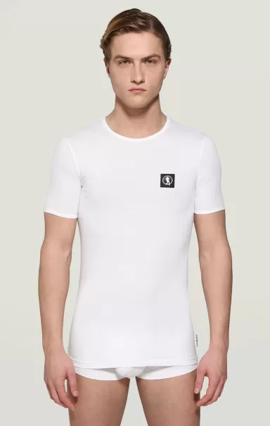 Uomo Bikkembergs T-Shirt Intimo White T-Shirt Intima Uomo Pupino