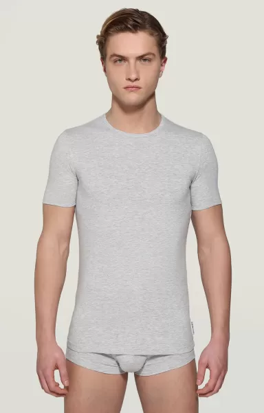 T-Shirt Intimo T-Shirt Intima Uomo Girocollo Grey Melange Bikkembergs Uomo