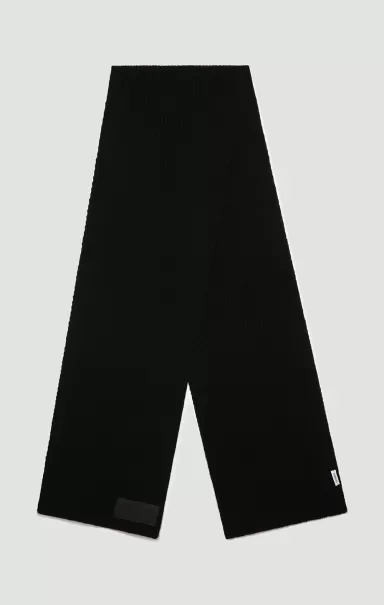 Black Sciarpe E Foulard Sciarpa Uomo Con Patch 28X180 Cm Uomo Bikkembergs