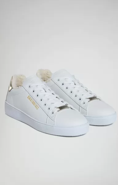 White/Gold Sneakers Donna Recoba Donna Bikkembergs Sneakers