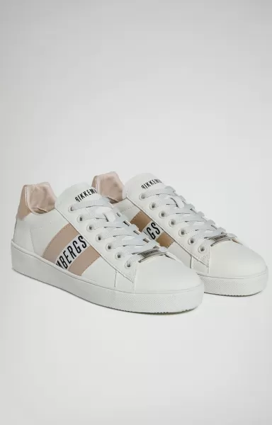 Off White/Gold Donna Bikkembergs Sneakers Sneakers Donna Recoba