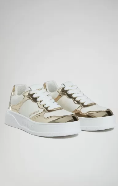 White/Gold Sneakers Donna Pierce W Sneakers Bikkembergs Donna