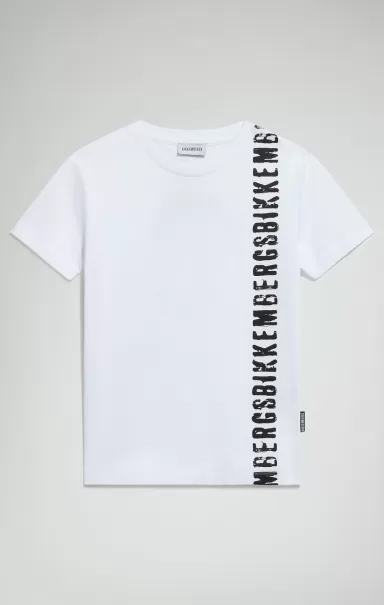 T-Shirt Ragazzo Stampata White Bikkembergs Giacche Kids