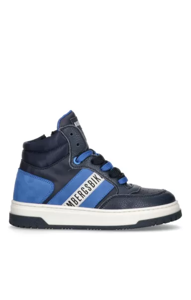 Bikkembergs Kids Scarpe Bambino (4-6) Blue/Bluette Sneakers Ragazzo 3167 Fodera Cashmere